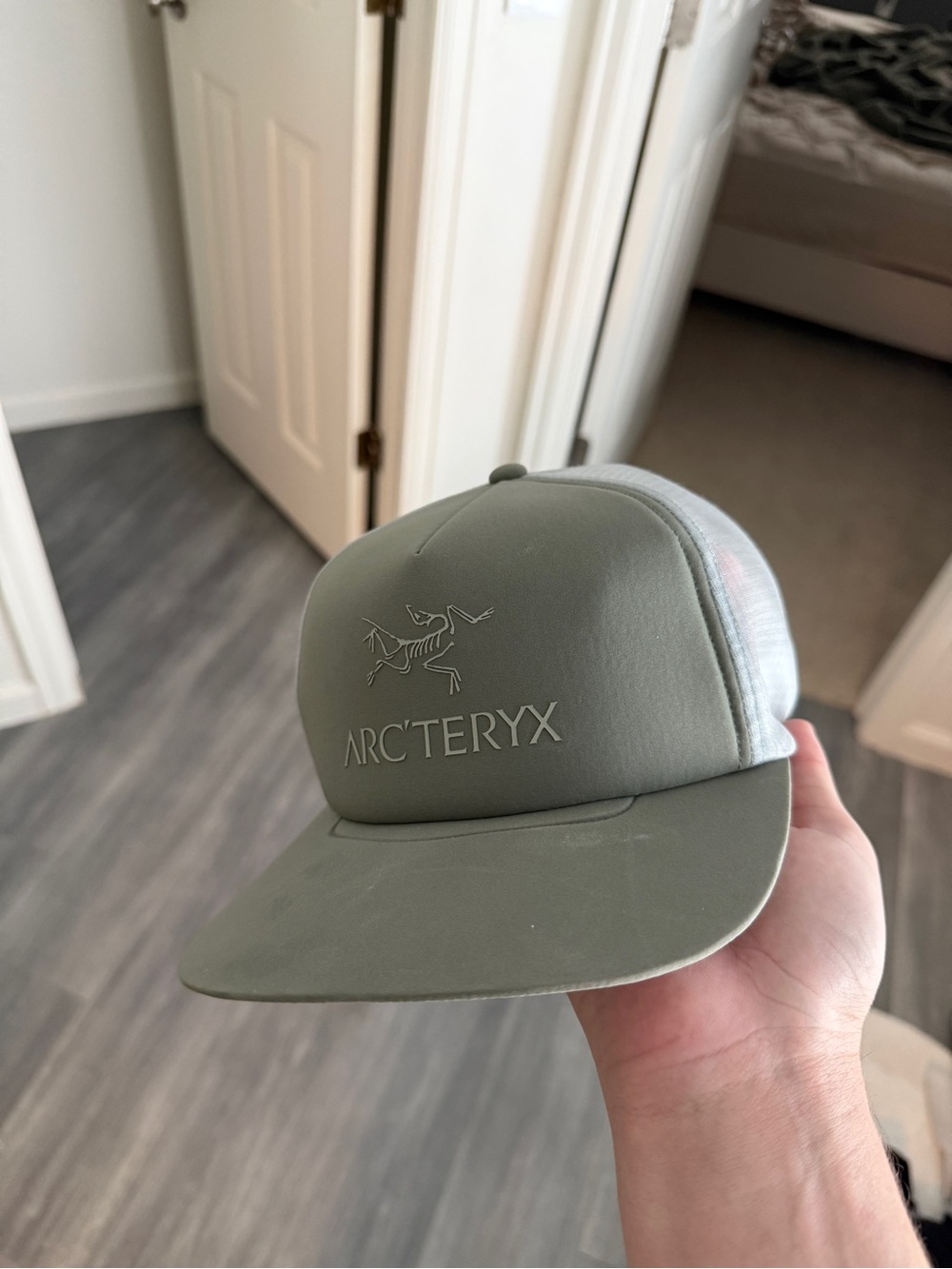 Arc'teryx Olive Green Mesh Trucker Hat